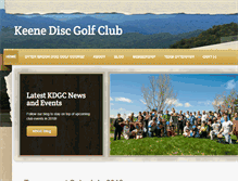 Tablet Screenshot of keenediscgolf.com